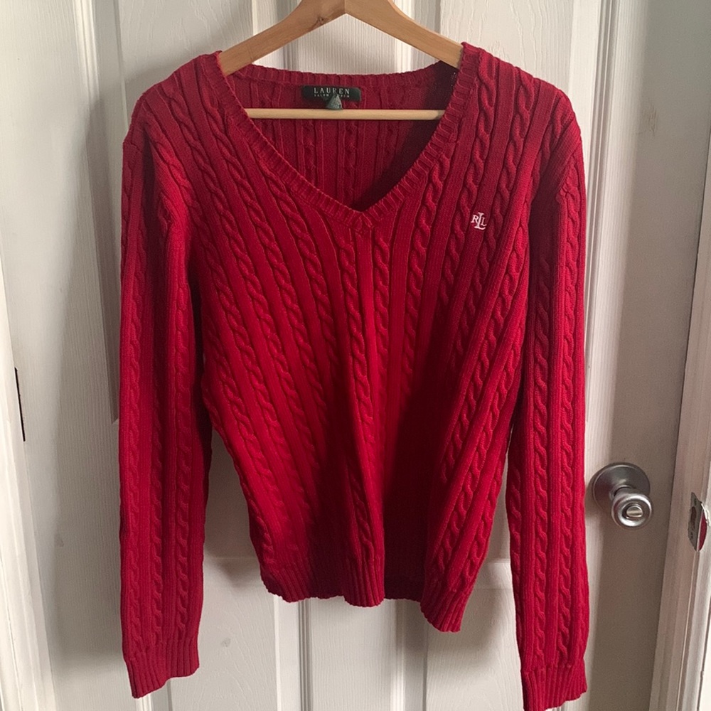 Ralph Lauren Red Knitted Sweater